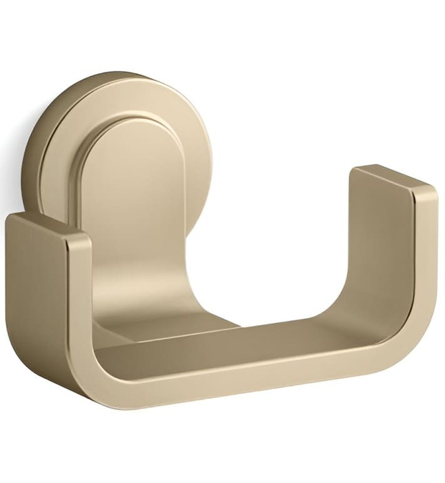 Móc treo tường đôi màu nickel Kallista P34248-00-SN