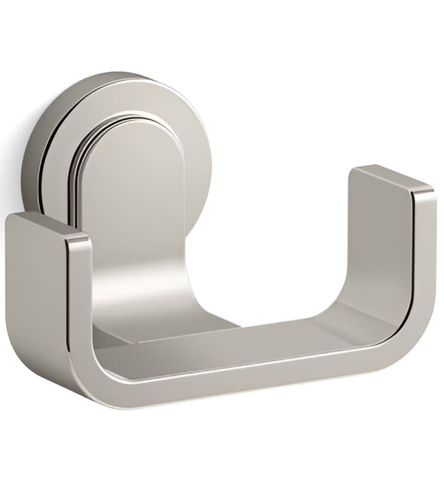 Móc treo tường đôi màu nickel Kallista P34248-00-SN