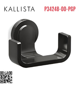 Móc treo tường đôi màu đen Kallista P34248-00-PGP
