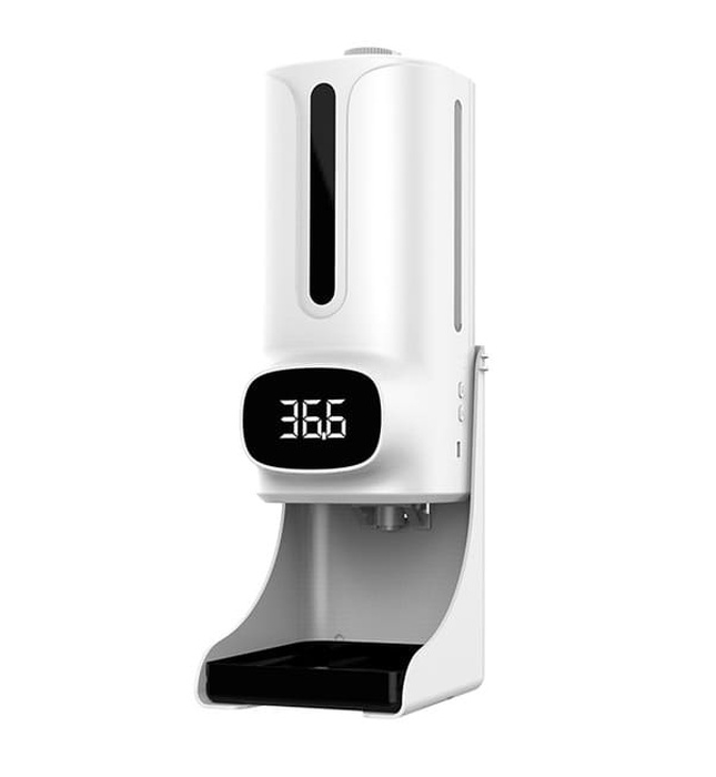 Máy xịt cồn tự động kết hợp máy đo thân nhiệt Miken MKXC-K9Pro Plus  