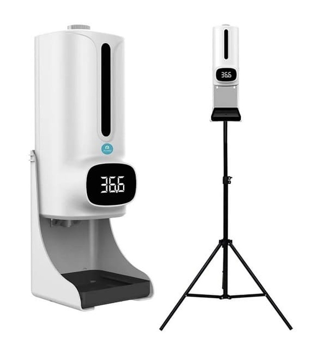 Máy xịt cồn tự động kết hợp máy đo thân nhiệt Miken MKXC-K9Pro