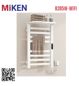 Giàn sấy khăn màu trắng kết nối APP điện thoại thông minh Miken R395W-Wifi