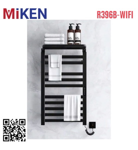 Giàn sấy khăn màu đen kết nối APP điện thoại thông minh Miken R396B-Wifi