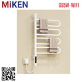 Giàn sấy khăn màu đen thông mình kết nối Wifi Miken G65W-Wifi