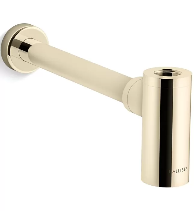 Ống thoát chữ T chậu lavabo màu xám đen Kallista P21688-00-GN