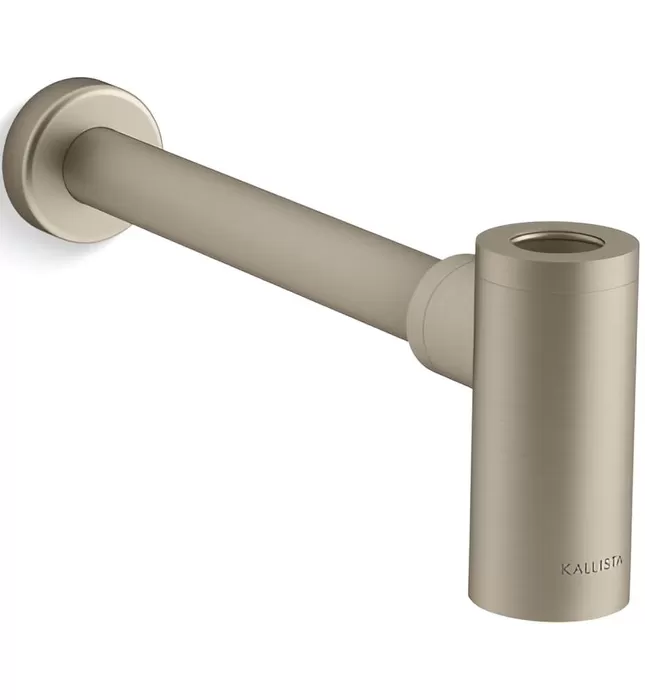 Ống thoát chữ T chậu lavabo màu vàng Kallista P21688-00-BAF