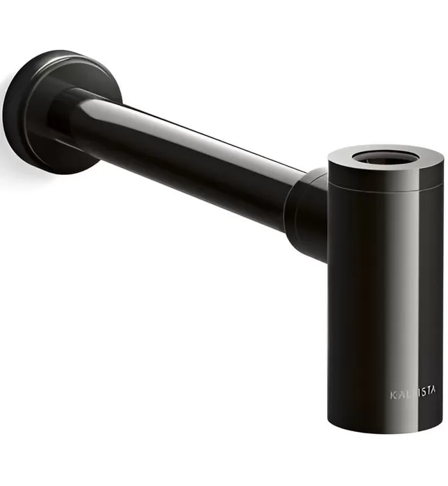 Ống thoát chữ T chậu lavabo màu đen Kallista P21688-00-PGP