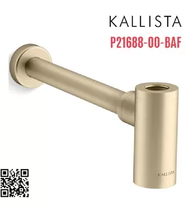 Ống thoát chữ T chậu lavabo màu vàng Kallista P21688-00-BAF