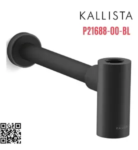 Ống thoát chữ T chậu lavabo màu đen Kallista P21688-00-BL