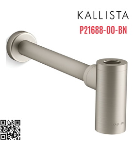 Ống thoát chữ T chậu lavabo màu nickel Kallista P21688-00-BN