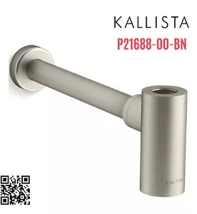 Ống thoát chữ T chậu lavabo màu nickel Kallista P21688-00-BN