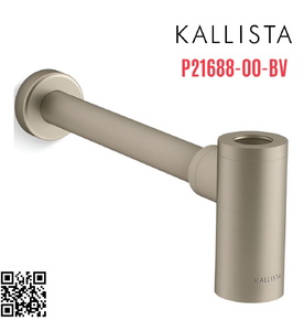 Ống thoát chữ T chậu lavabo màu đồng Kallista P21688-00-BV