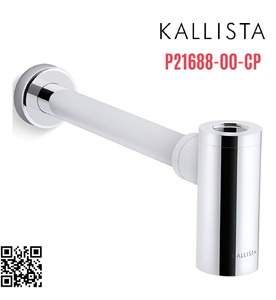 Ống thoát chữ T chậu lavabo màu chrome Kallista P21688-00-CP
