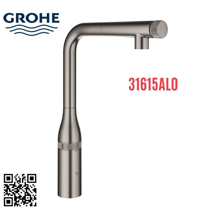 Vòi Chậu Lavabo Nóng Lạnh Rút Dây Đức Grohe 31615AL0