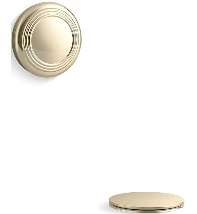 Bộ nút chặn và thoát tràn bồn tắm màu đồng Kallista P21931-00-PB