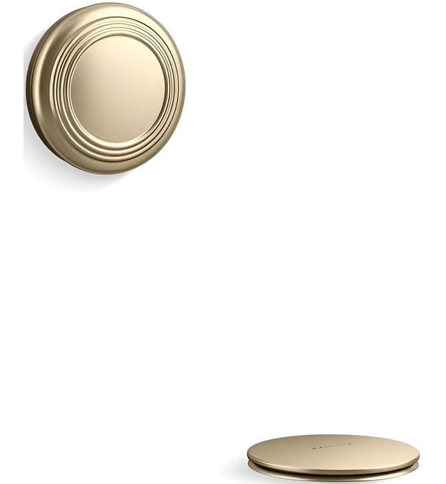 Bộ nút chặn và thoát tràn bồn tắm màu đồng Kallista P21931-00-PB