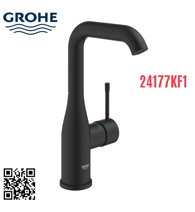 Vòi Chậu Lavabo Nóng Lạnh 1 Lỗ Thân Cao Đức Grohe 24177KF1