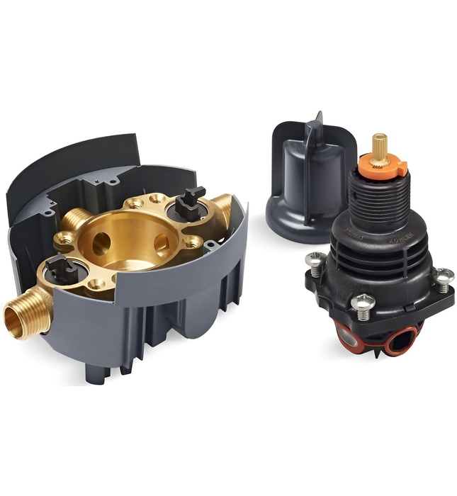 Van chỉnh nhiệt tích hợp điều khiển lưu lượng và dừng Kallista P29500-WS-NA