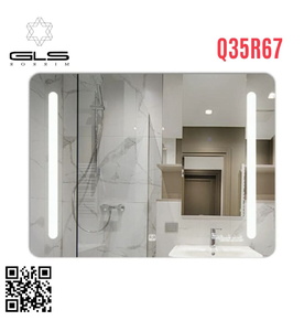 Gương Led Ánh Sáng Trong GLS Q35R67 (60 x 80 cm) 