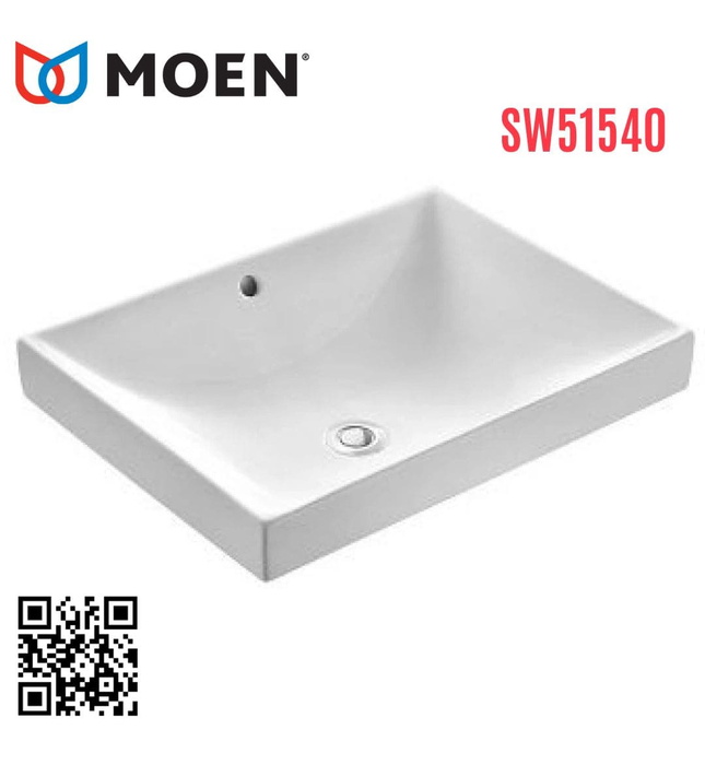 Chậu rửa dương vành hình chữ nhật Moen SW51540
