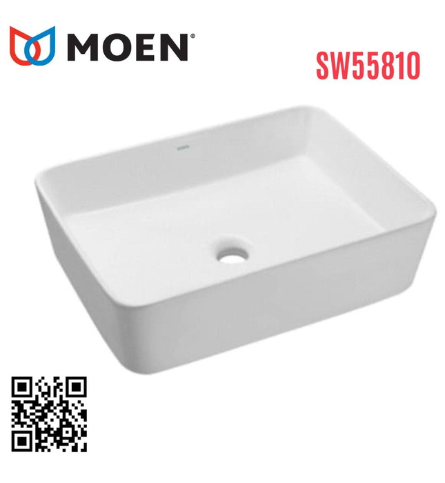 Chậu rửa đặt bàn hình chữ nhật Moen SW55810