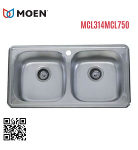 Chậu rửa bát 2 hố Moen MCL314MCL750