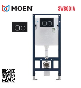 Két Nước Âm Tường Nút Bấm Màu đen Moen SW8001A