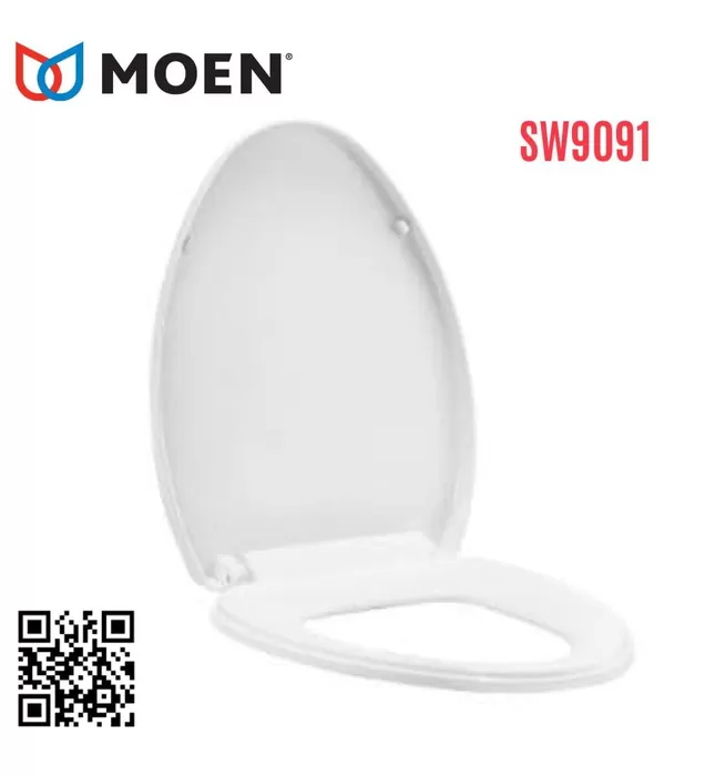Nắp bàn cầu nhựa rơi êm Moen SW9091