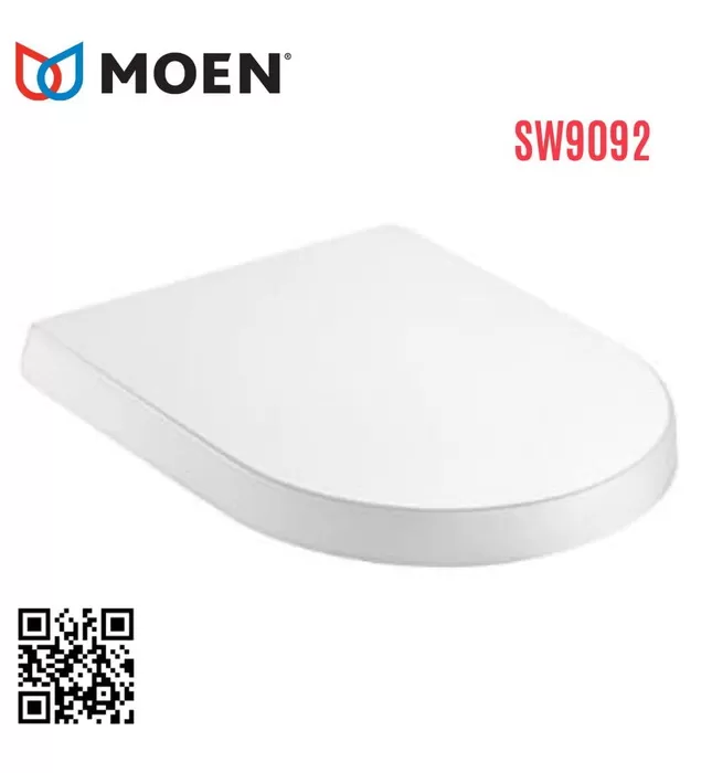 Nắp bàn cầu nhựa rơi êm Moen SW9092