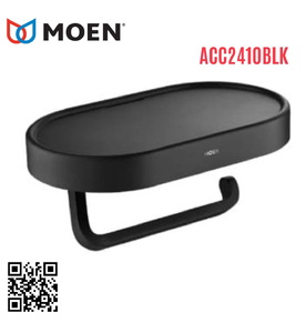 Móc Giấy Vệ Sinh Kết Hợp Kệ Để Đồ Moen ACC2410BLK