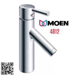 Vòi Lavabo Cổ Cao 1 Lỗ Nóng Lạnh Moen 4812