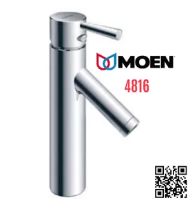 Vòi Lavabo Cổ Cao 1 Lỗ Nóng Lạnh Moen 4816