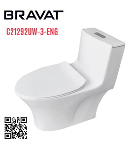 Bồn cầu 1 khối nắp êm cao cấp BRAVAT C21292UW-3-ENG 