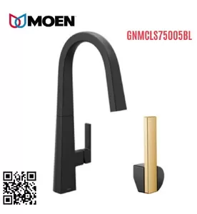 Vòi rửa bát màu đen Moen GNMCLS75005BL