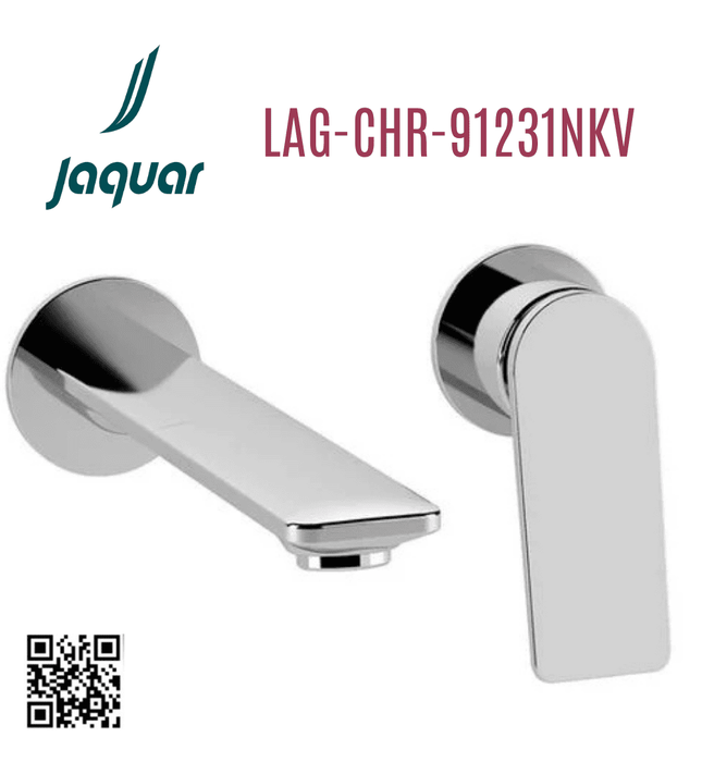 Vòi rửa mặt âm tường 2 chân JAQUAR Ấn Độ LAG-CHR-91231NKV