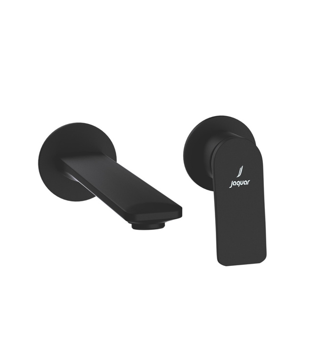 Vòi rửa mặt âm tường 2 chân màu đen JAQUAR Ấn Độ LAG-BLM-91231NKV