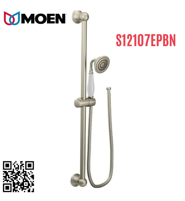 Thanh trượt kèm tay sen tắm Moen S12107EPBN