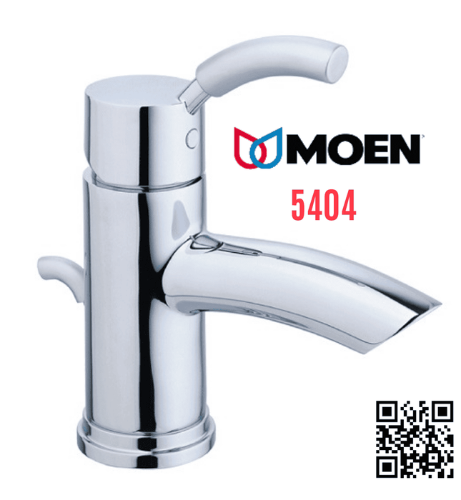 Vòi lavabo 1 chân nóng lạnh Moen 5404