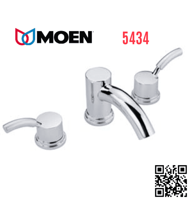 Vòi nước lavabo 3 chân nóng lạnh Moen 5434