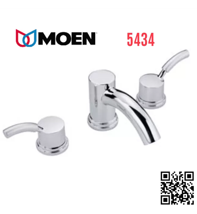 Vòi Lavabo 3 Lỗ Nóng Lạnh Moen 5434