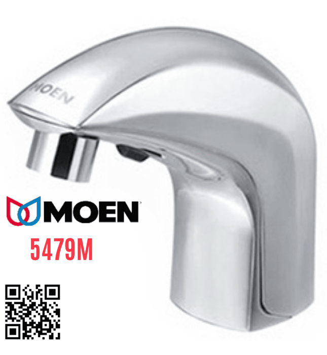 Vòi chậu cảm ứng nóng lạnh 1 chân gắn chậu Moen 5479M
