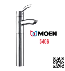Vòi Lavabo Cổ Cao 1 Lỗ Nóng Lạnh Moen 5406
