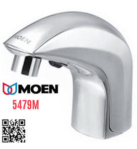 Vòi chậu cảm ứng nóng lạnh 1 chân gắn chậu Moen 5479M