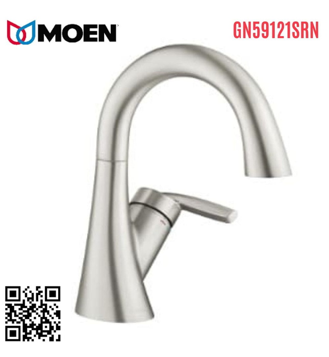 Vòi chậu lavabo 1 Lỗ Moen GN59121SRN