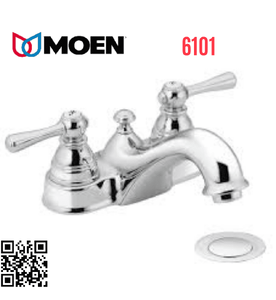 Vòi chậu lavabo nóng lạnh 2 chân gắn chậu Mỹ Moen 6101