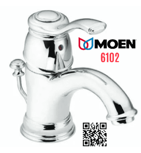 Vòi chậu nóng lạnh 1 chân thấp Mỹ Moen 6102