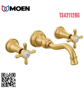 Vòi chậu lavabo 3 Lỗ âm tường Moen TS42112BG