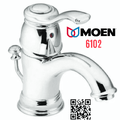 Vòi chậu nóng lạnh 1 chân thấp Mỹ Moen 6102