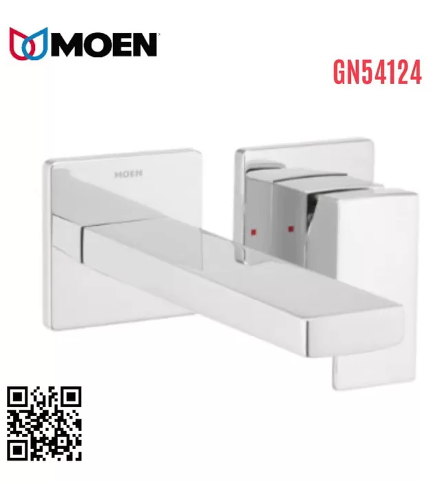 Vòi Lavabo Âm Tường Nóng Lạnh Moen GN54124