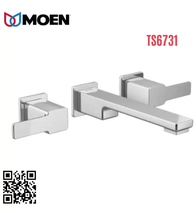 Vòi Lavabo Âm Tường Nóng Lạnh Moen TS6731